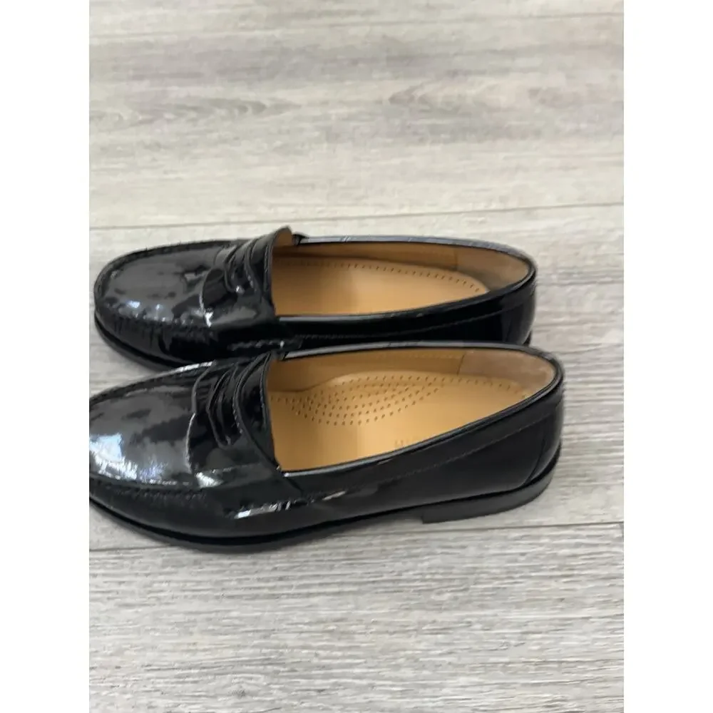COLE HAAN Men's 6E Black Leather Pinch Penny Loafer Brand New